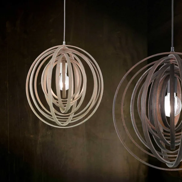 LAMPADA DA SOFFITTO GUIM LEGNO MARRONE LAMPADA DA SOFFITTO GUIM LEGNO MARRONE