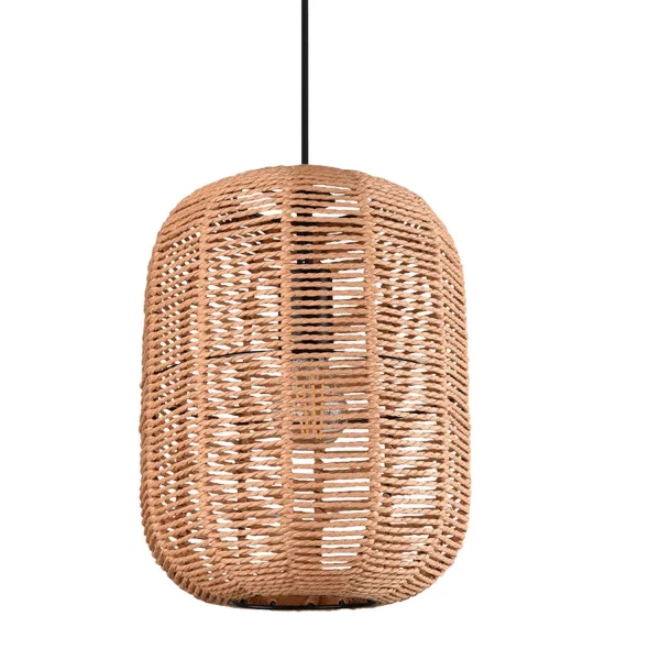 LAMPADA DA SOFFITTO 2 LUCI Ø35 CM SISAL E27 OLAV