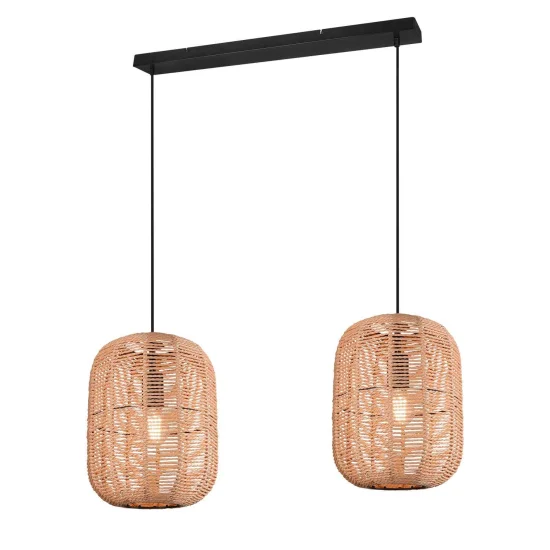 LAMPADA DA SOFFITTO 2 LUCI Ø35 CM SISAL E27 OLAV 2