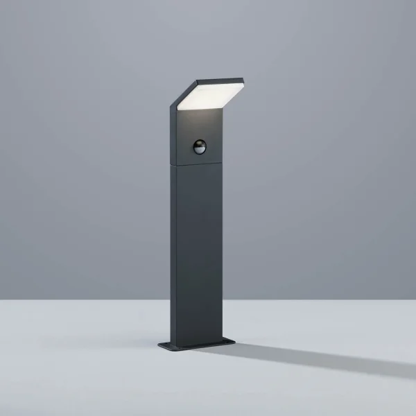 FARO LED ESTERNO 9 W 3000K ANTRACITE CON SENSORE IP54 50 CM CROCUS