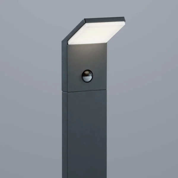 FARO LED ESTERNO 9 W 3000K ANTRACITE CON SENSORE IP54 50 CM CROCUS FARO LED ESTERNO 9 W 3000K ANTRACITE CON SENSORE IP54 50 CM CROCUS