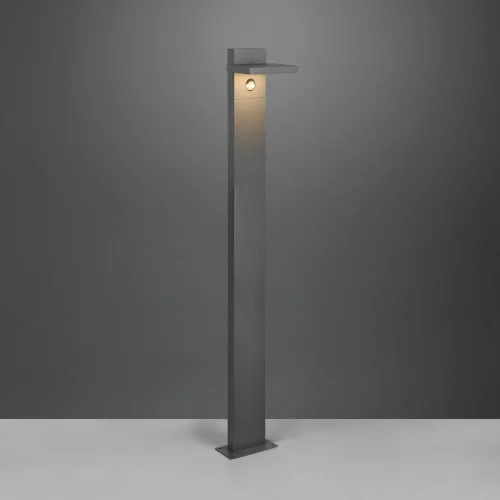 BALIZA EXTERIOR LED 8 W 3000K ANTRACITA C/SENSOR IP54 100 CM BROMELIA