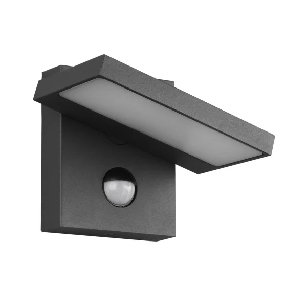 APLIQUE EXTERIOR LED 8 W 3000K ANTRACITA C/SENSOR IP54 BROMELIA APLIQUE EXTERIOR LED 8 W 3000K ANTRACITA C/SENSOR IP54 BROMELIA