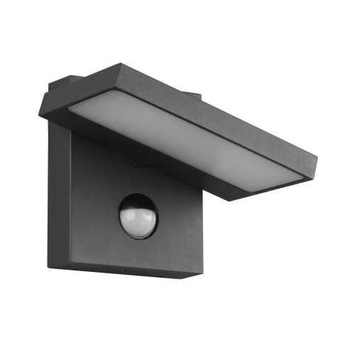 APLIQUE EXTERIOR LED 8 W 3000K ANTRACITA C/SENSOR IP54 BROMELIA