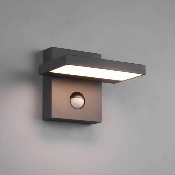 APLIQUE EXTERIOR LED 8 W 3000K ANTRACITA C/SENSOR IP54 BROMELIA APLIQUE EXTERIOR LED 8 W 3000K ANTRACITA C/SENSOR IP54 BROMELIA