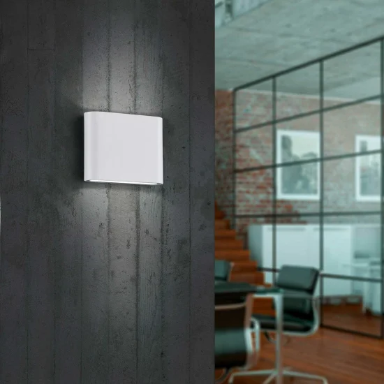 APLIQUE EXTERIOR LED TUERIS 2x2,5 W 3000K BLANCO 2