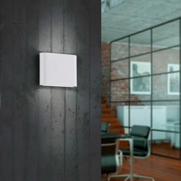 APLIQUE EXTERIOR LED TUERIS 2x2,5 W 3000K BLANCO