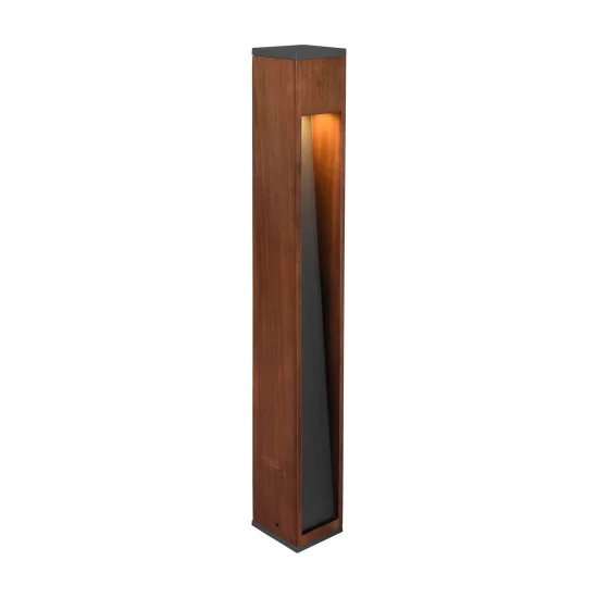 BALIZA EXTERIOR MADERA GU10 IP44 80 CM MULBERRY 2