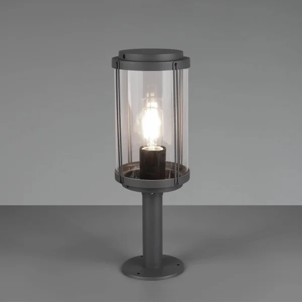 LANTERNA ESTERNA 40 CM E27 IP44 ANTRACITE TRILLIUM