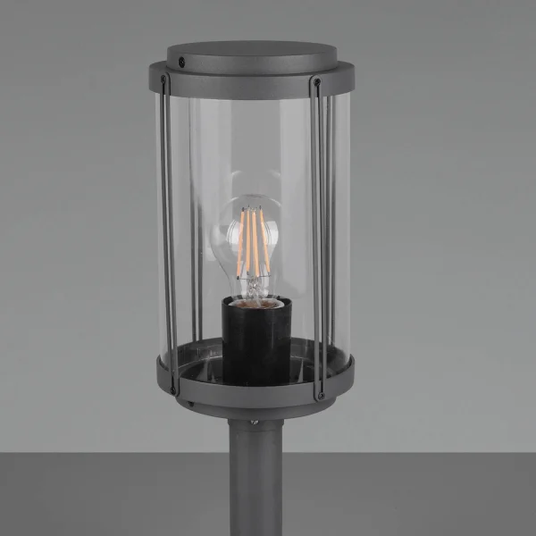 LANTERNA ESTERNA 40 CM E27 IP44 ANTRACITE TRILLIUM