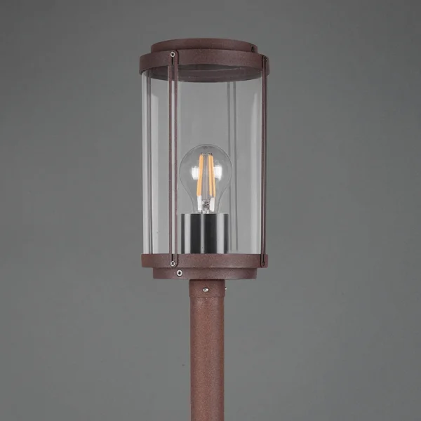 FAROL DE EXTERIOR 100 CM E27 IP44 ÓXIDO TRILLIUM