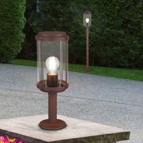 FAROL DE EXTERIOR 100 CM E27 IP44 ÓXIDO TRILLIUM