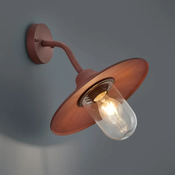 LAMPADA DA PARETE ESTERNA E27 IP44 RUGGINE TULSI