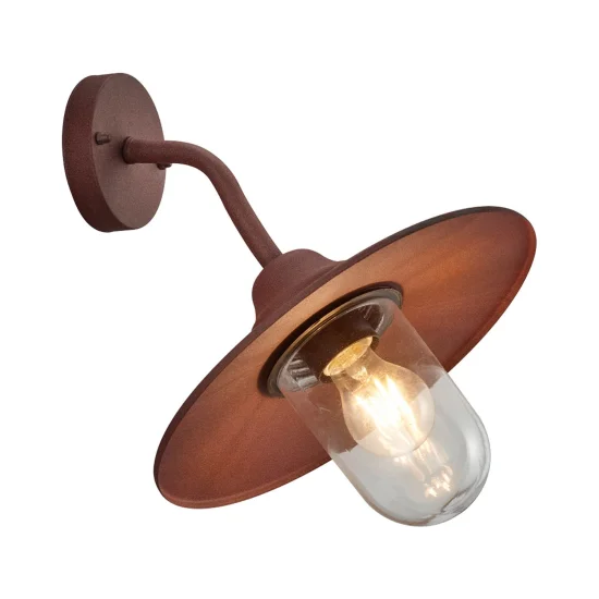 LAMPADA DA PARETE ESTERNA E27 IP44 RUGGINE TULSI 2