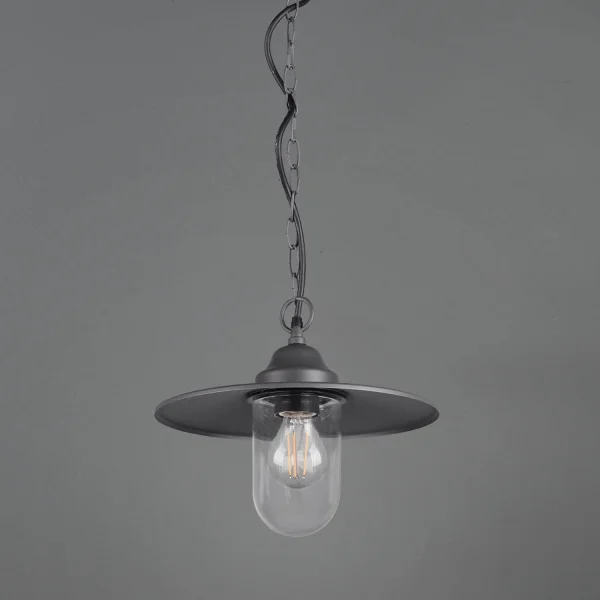 LÁMPARA COLGANTE EXTERIOR E27 IP44 ANTRACITA TULSI