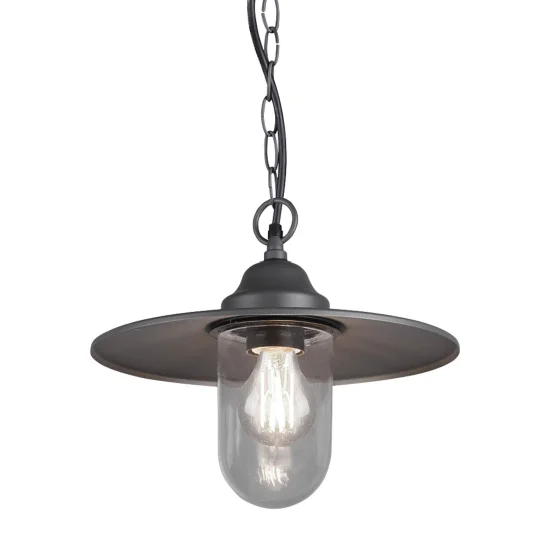 LÁMPARA COLGANTE EXTERIOR E27 IP44 ANTRACITA TULSI 2