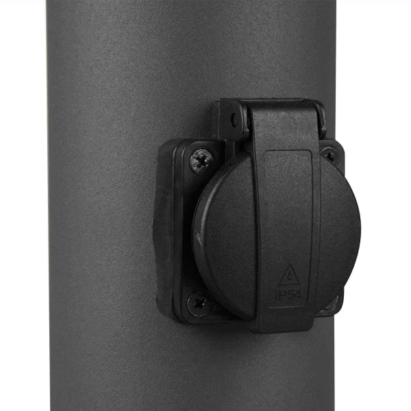 BALIZA KIAMA ANTRACITA CON TOMA DE CORRIENTE