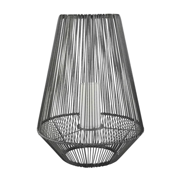 FAROL DE EXTERIOR SMD LED 2 W SOLAR 51 CM NEGRO RIVER