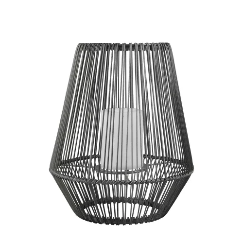 FAROL DE EXTERIOR SMD LED 2 W SOLAR 30 CM NEGRO RIVER