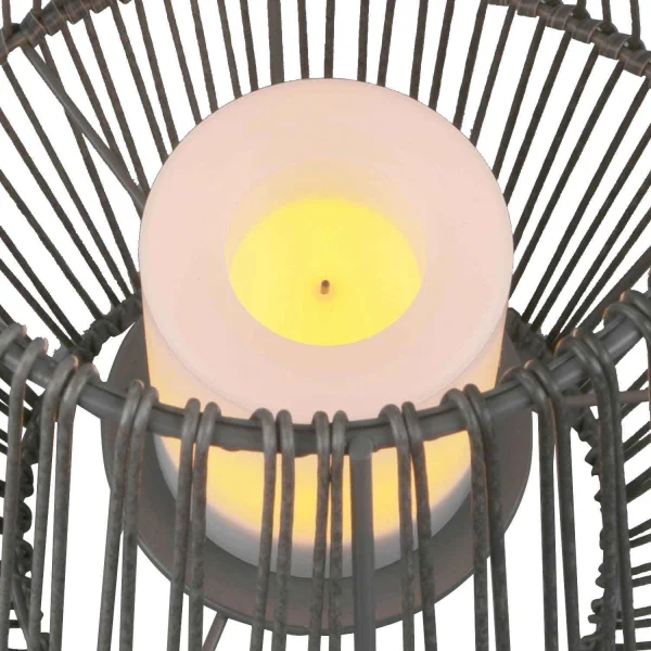 FAROL DE EXTERIOR SMD LED 2 W SOLAR 30 CM NEGRO RIVER