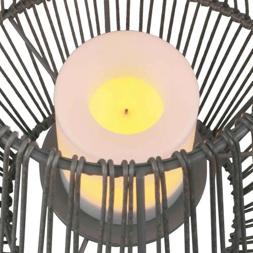 FAROL DE EXTERIOR SMD LED 2 W SOLAR 30 CM NEGRO RIVER