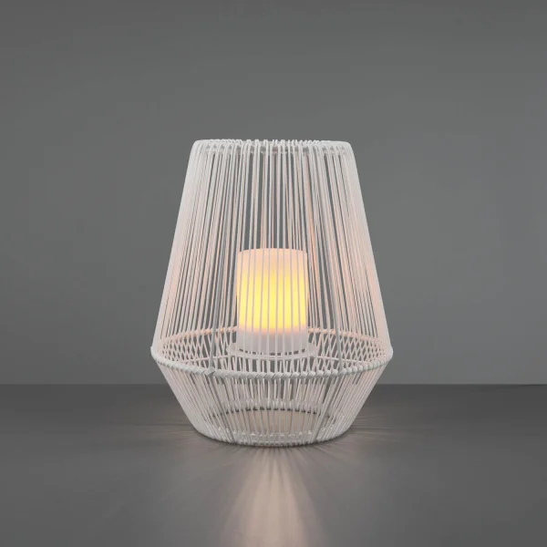 FAROL DE EXTERIOR SMD LED 2 W SOLAR 30 CM BLANCO RIVER