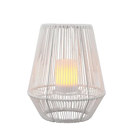 FAROL DE EXTERIOR SMD LED 2 W SOLAR 30 CM BLANCO RIVER