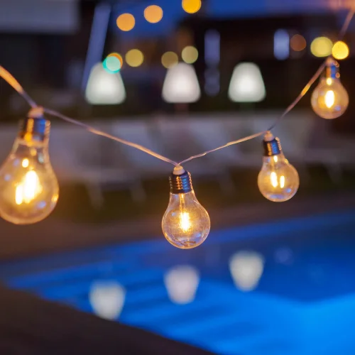 GHIRLANDA DI CAVI TRASPARENTI STELLA NEWGARDEN