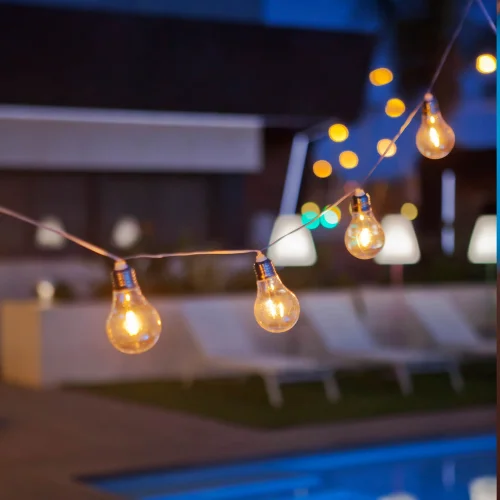 GHIRLANDA DI CAVI TRASPARENTI STELLA NEWGARDEN