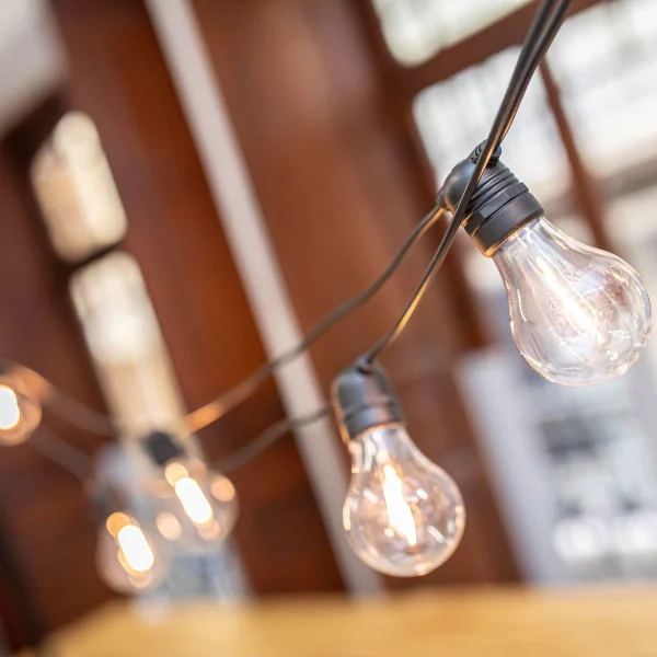 GUIRNALDA SOLAR + BATTERY CABLE NEGRO ALLEGRA NEWGARDEN