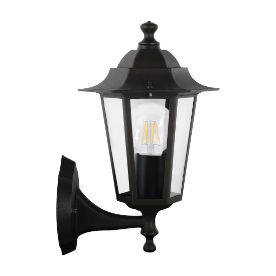 NERO ESTERNO ESAGONALE APPLIQUE E27