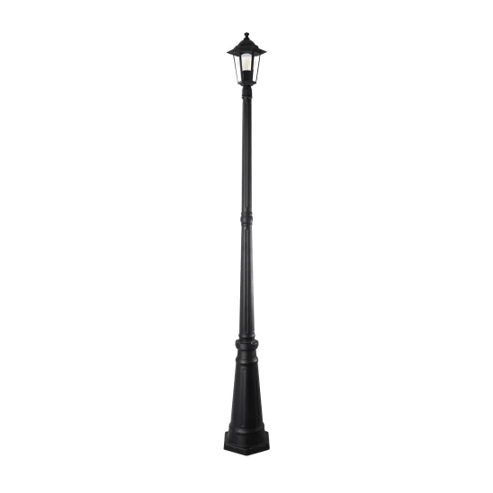 LAMPADA DA PIEDE ESTERNO ESAGONALE NERA