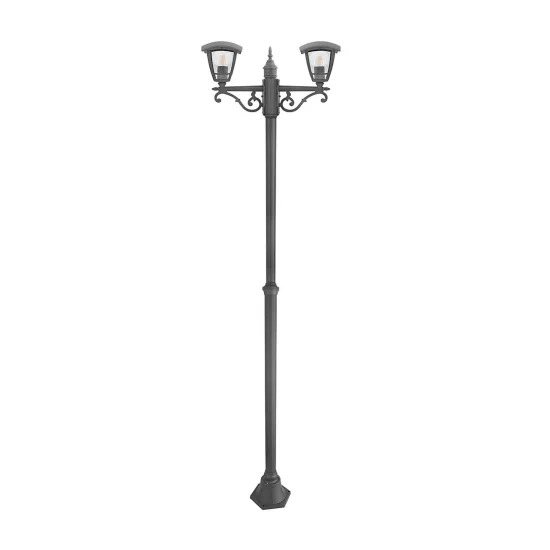 LAMPONE 2 LUCI KENTIA E27 ANTRACITE IP44