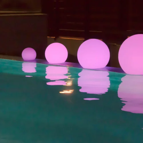 LAMPADA ESTERNA SFERICA SOLARE BULY 20 + BATTERIA RICARICABILE + RGB GALLEGGIANTE