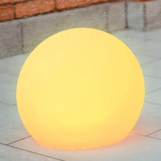 LAMPE SOLAIRE SPHÉRIQUE D'EXTÉRIEUR BULY 50 + RGB + RGB + BATTERIE RECHARGEABLE