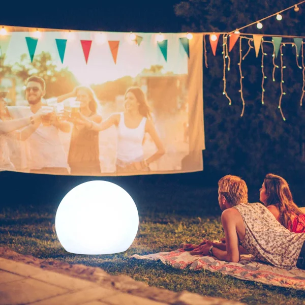 LAMPADA SOLARE SFERICA ESTERNA BULY 60 + RGB + BATTERIA RICARICABILE