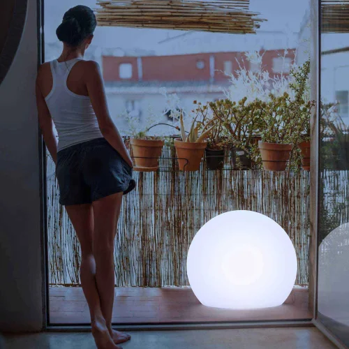 LAMPADA SOLARE SFERICA ESTERNA BULY 60 + RGB + BATTERIA RICARICABILE