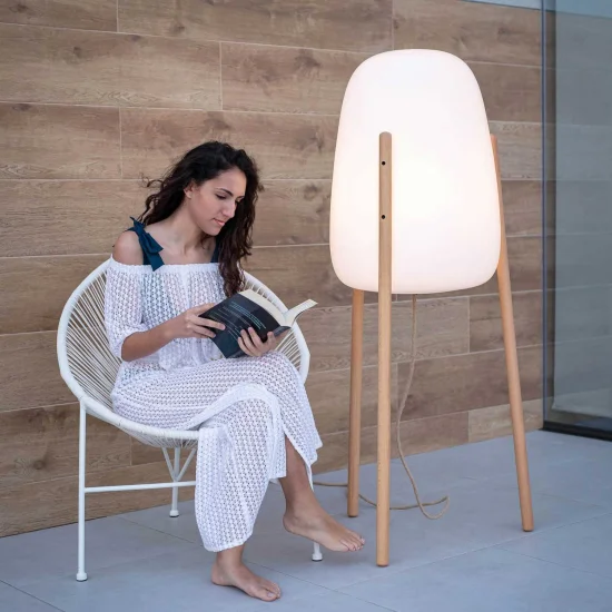 LÁMPARA DE PIE EXTERIOR ROCKET 145 IN&OUT CABLE JUTE 2