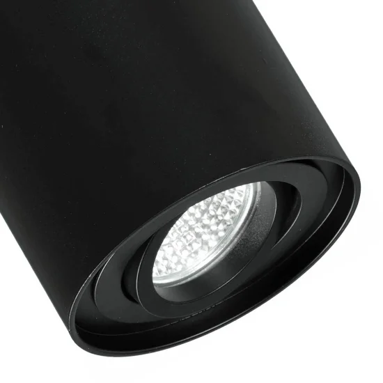 FOCO DE SUPERFICIE BASCULANTE NEGRO GU10 REDONDO 2