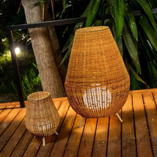 LÁMPARA DE PIE EXTERIOR SAONA 70 CABLE JUTE IN & OUT 2