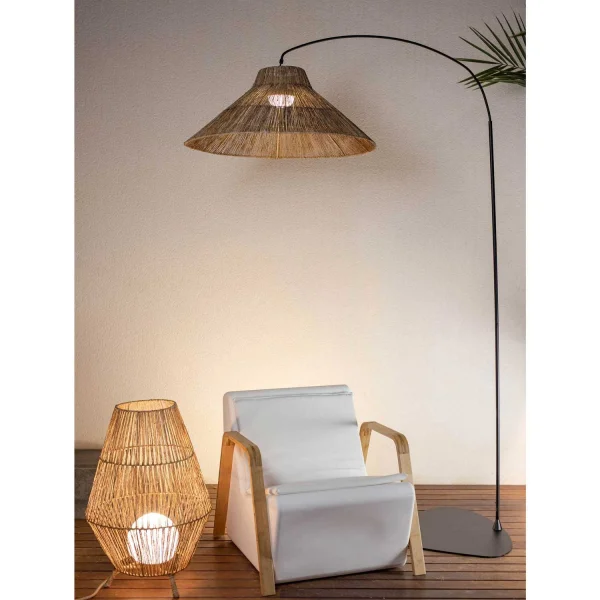 LAMPADA DA TERRA AD ARCO SENZA FILI NIZA BATTERIA RICARICABILE