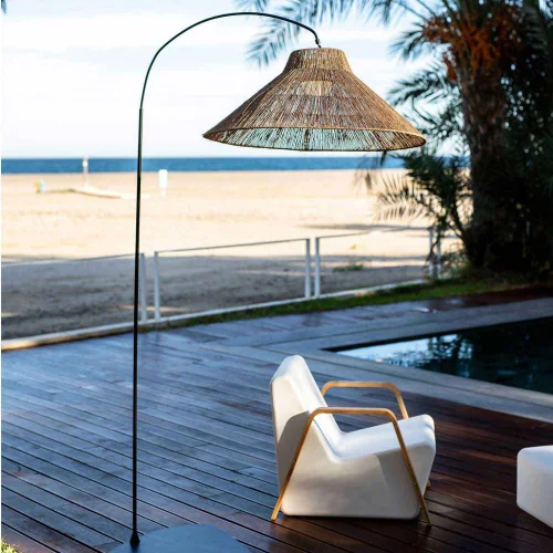 LAMPADA DA TERRA AD ARCO SENZA FILI NIZA BATTERIA RICARICABILE