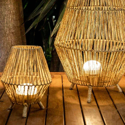 LAMPADINA PORTATILE 9W RICARICABILE BEIGE CHERRY