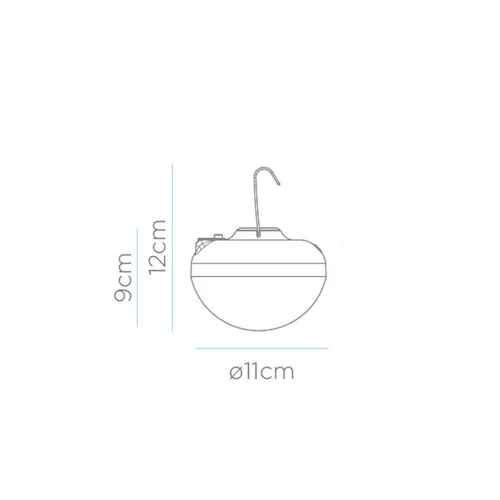 LAMPADINA PORTATILE 9W RICARICABILE BIANCA CHERRY