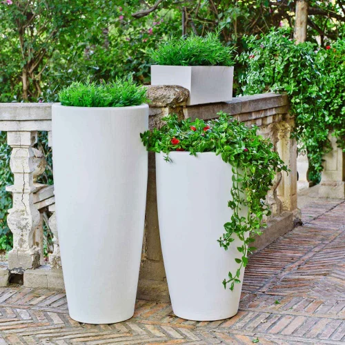 MACETERO BAMBU ESTERNO 90CM LED LUCE CAVO FREDDO