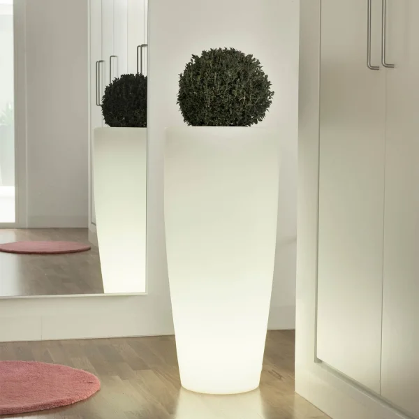 MACETERO BAMBU ESTERNO 90CM LED LUCE CAVO FREDDO