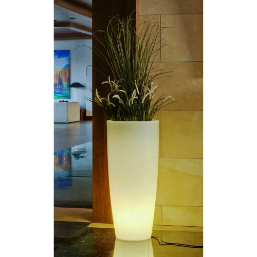 MACETERO BAMBU ESTERNO 90CM LED LUCE CAVO FREDDO