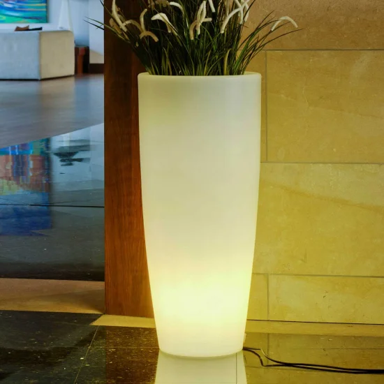 MACETERO BAMBU ESTERNO 90CM LED LUCE CAVO FREDDO