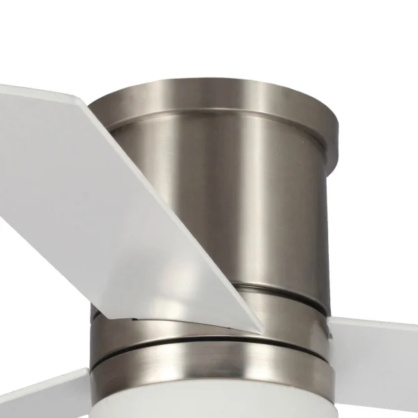 VENTILATORE DA SOFFITTO 18 W REGOLABILE NICHEL SATINATO NAYSA