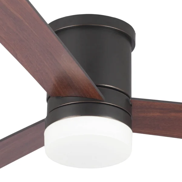 VENTILATORE DA SOFFITTO 18 W REGOLABILE MARRONE NAYSA